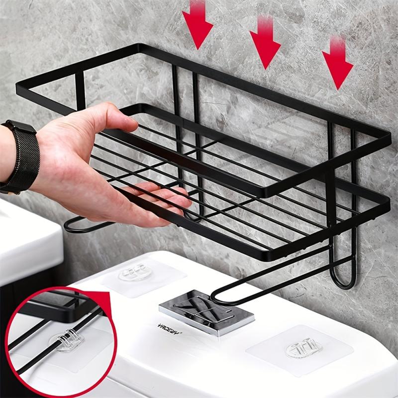 Bathroom Over The Toilet Storage Shelf Organizer with Toilet Paper Holder