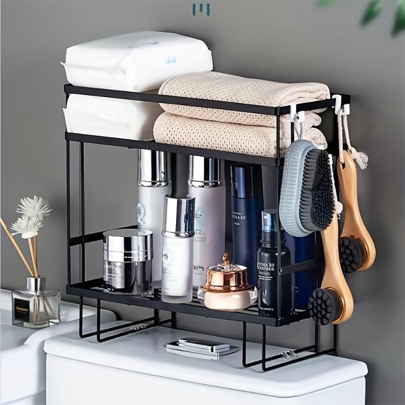 Bathroom Over The Toilet Storage Shelf Organizer with Toilet Paper Holder