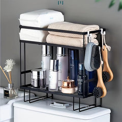 Bathroom Over The Toilet Storage Shelf Organizer with Toilet Paper Holder