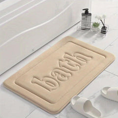 Soft Memory Foam Bath Rug Non-Slip Absorbent Machine Washable Shower Carpet