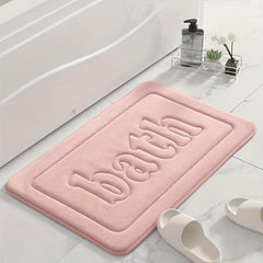 Soft Memory Foam Bath Rug Non-Slip Absorbent Machine Washable Shower Carpet