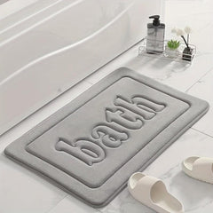 Soft Memory Foam Bath Rug Non-Slip Absorbent Machine Washable Shower Carpet