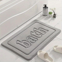 Soft Memory Foam Bath Rug Non-Slip Absorbent Machine Washable Shower Carpet