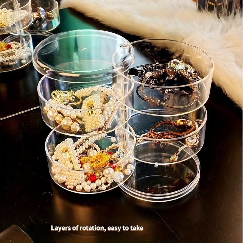 Adjustable Cosmetic Storage Display Case Jewelry Organizer