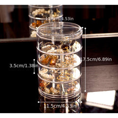 Adjustable Cosmetic Storage Display Case Jewelry Organizer