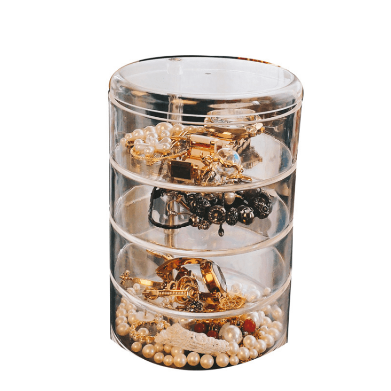 Adjustable Cosmetic Storage Display Case Jewelry Organizer