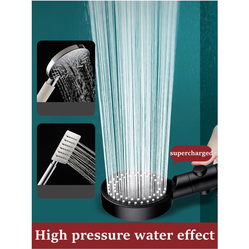 Filtered Handheld Shower Head 5 Spray Mode High Pressure