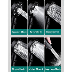 Filtered Handheld Shower Head 5 Spray Mode High Pressure