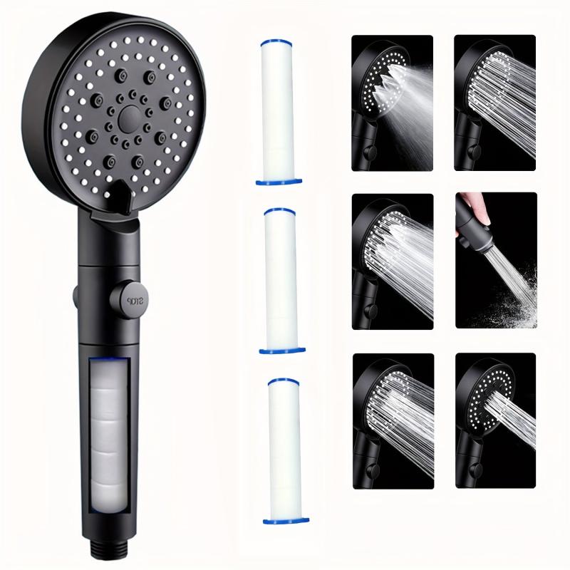 Filtered Handheld Shower Head 5 Spray Mode High Pressure