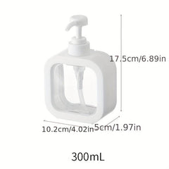 1pc Press Lotion Bottle 10 5oz Refillable Pump Bottle Soap Dispenser