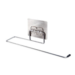 Self Adhesive Paper Towel Holder Stainless Steel Kitchen Rag Storage Rack