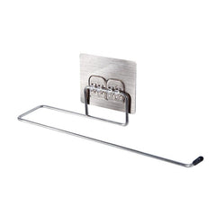 Self Adhesive Paper Towel Holder Stainless Steel Kitchen Rag Storage Rack