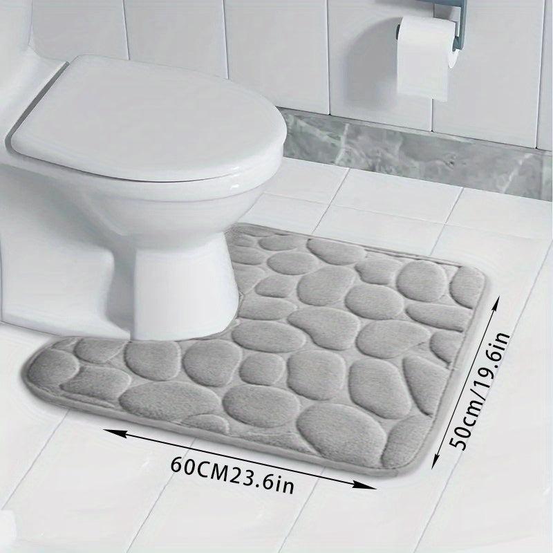 Soft Memory Sponge Bath Mat - Non-slip & Washable Shower Rug