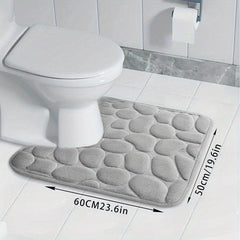 Soft Memory Sponge Bath Mat - Non-slip & Washable Shower Rug