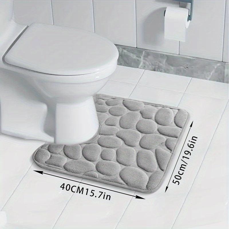 Soft Memory Sponge Bath Mat - Non-slip & Washable Shower Rug