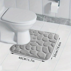 Soft Memory Sponge Bath Mat - Non-slip & Washable Shower Rug