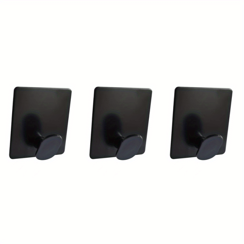 5pcs Adhesive Hooks Stainless Steel Towel Hooks Bathroom Storage