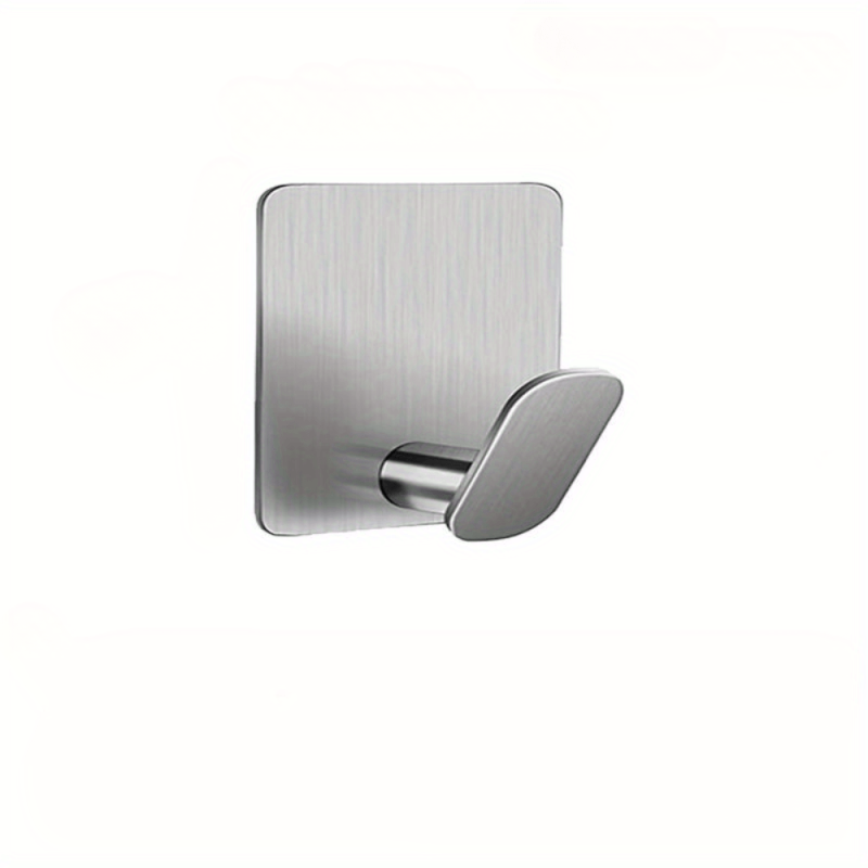 5pcs Adhesive Hooks Stainless Steel Towel Hooks Bathroom Storage