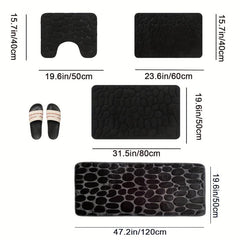 Soft Memory Foam U-Shaped Toilet Bath Mat