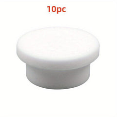 Basin Overflow Seal Cover - 10 Pack Round Sink Plug for Bathroom Cabinet