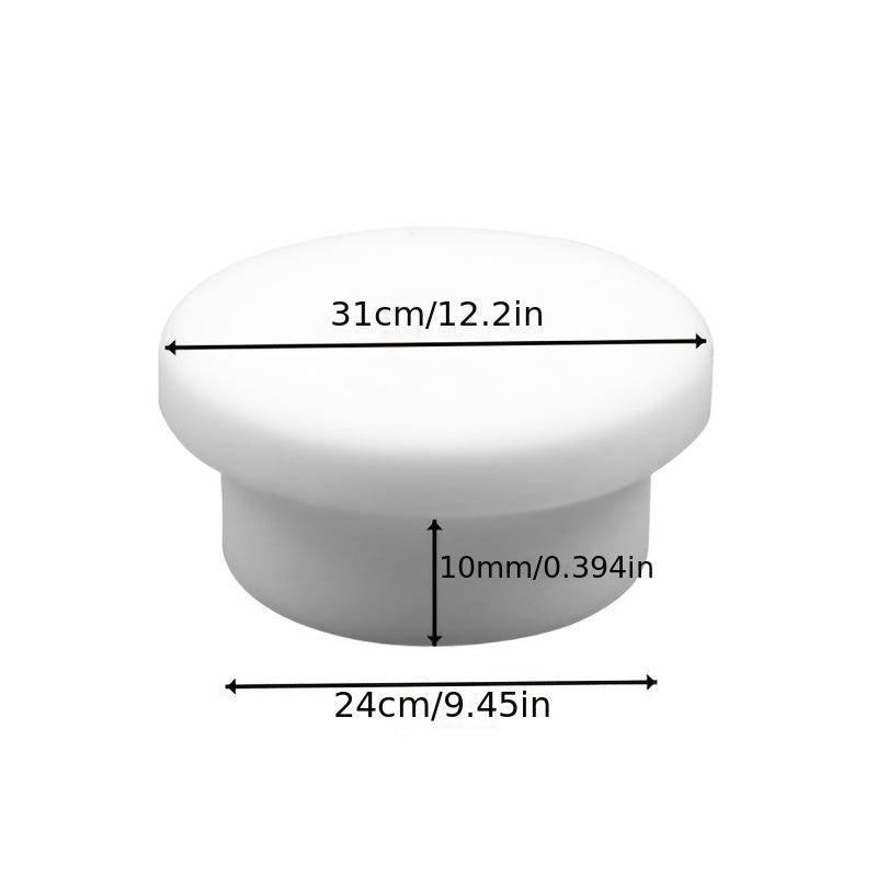 Basin Overflow Seal Cover - 10 Pack Round Sink Plug for Bathroom Cabinet