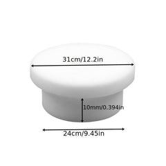 Basin Overflow Seal Cover - 10 Pack Round Sink Plug for Bathroom Cabinet