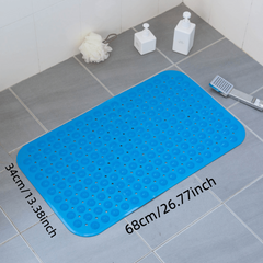 Foot Massage Shower Mat with Drain Holes and Suction Cups