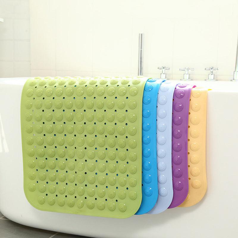Foot Massage Shower Mat with Drain Holes and Suction Cups