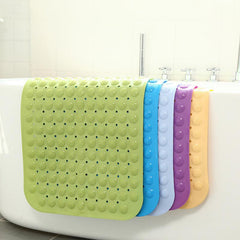 Foot Massage Shower Mat with Drain Holes and Suction Cups