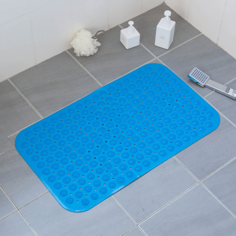 Foot Massage Shower Mat with Drain Holes and Suction Cups
