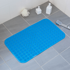 Foot Massage Shower Mat with Drain Holes and Suction Cups