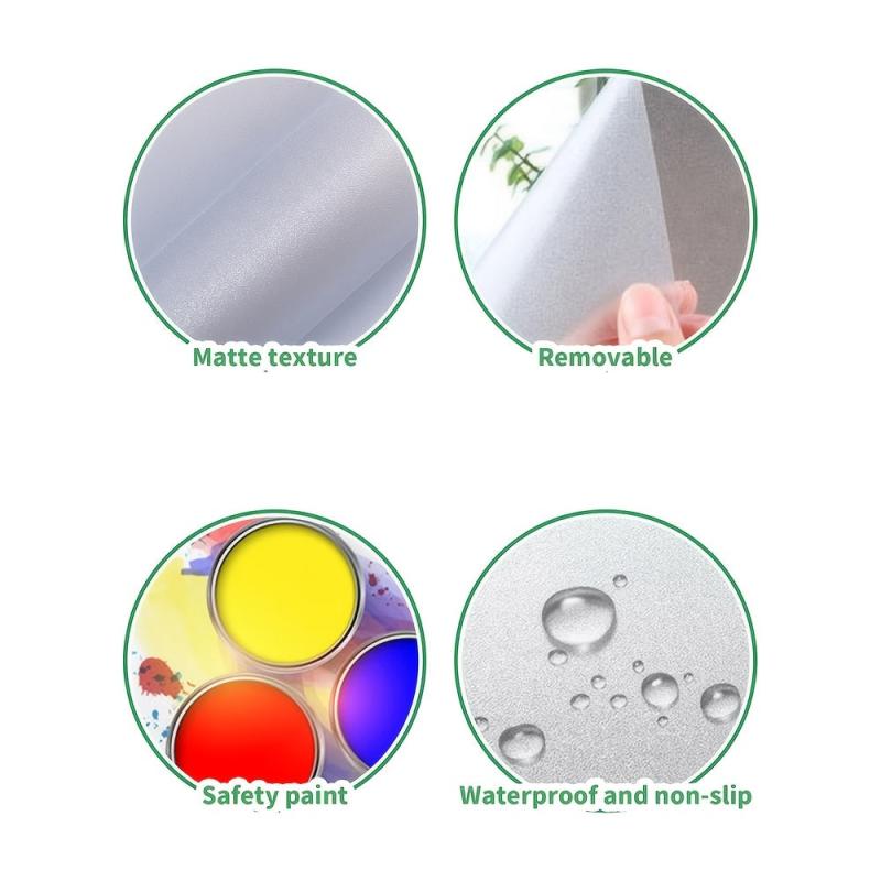 6pcs Non Slip Flower Bathtub Appliques Bathroom Decal