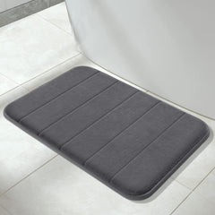 Absorbent Sponge Bath Mat Non-Slip Quick Drying Washable Bathroom Door Mat