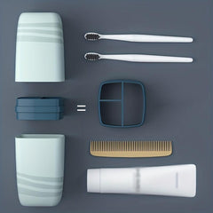 Travel Toothbrush Cup Holder with Cover for Traveling
