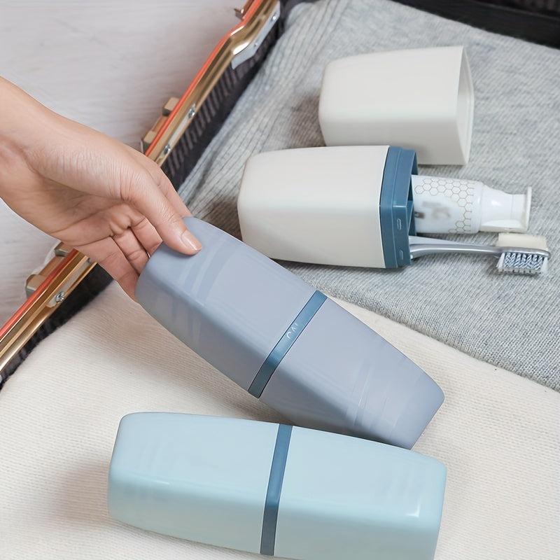 Travel Toothbrush Cup Holder with Cover for Traveling
