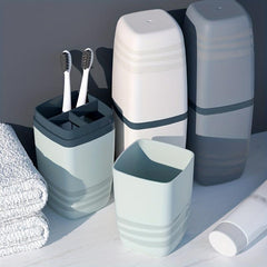 Travel Toothbrush Cup Holder with Cover for Traveling
