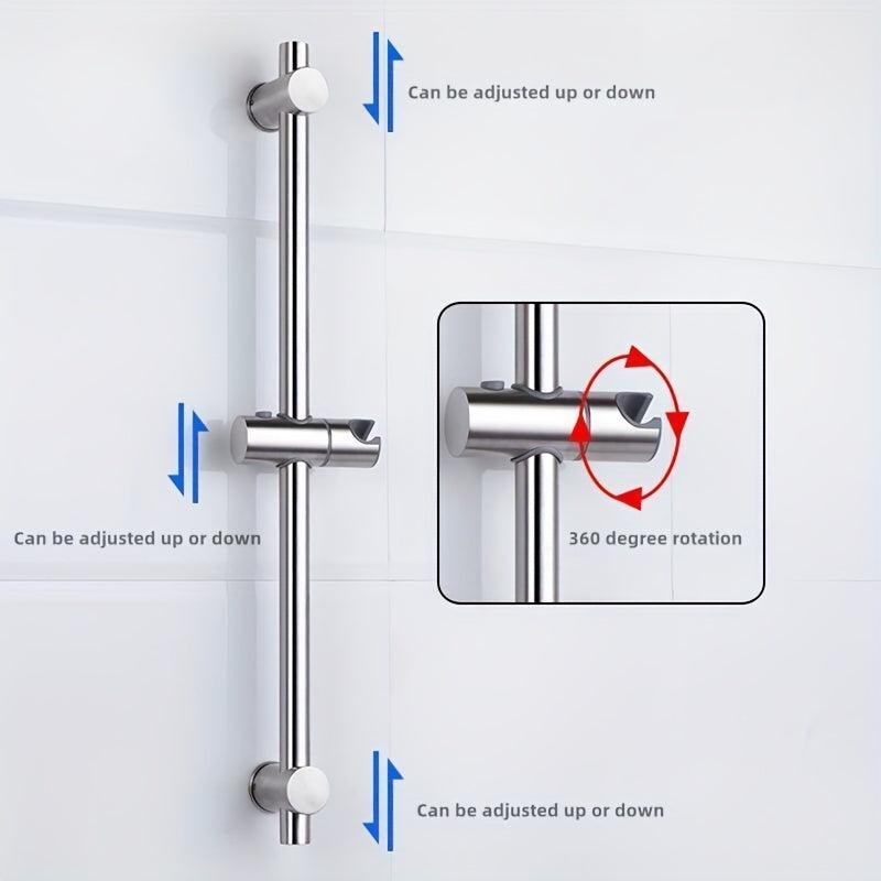 Adjustable Shower Slide Bar Handheld Shower Holder Easy Bathing Access