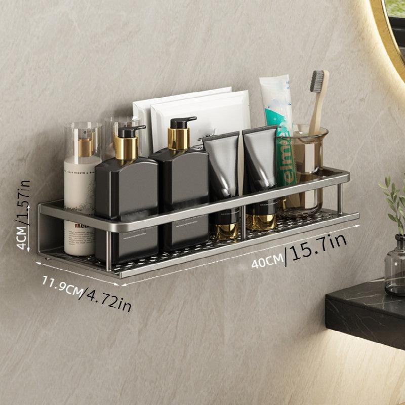 Wall Mounted Bathroom Shelf Cosmetic Storage Rack Shower Caddy Shelf
