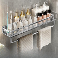 Wall Mounted Bathroom Shelf Cosmetic Storage Rack Shower Caddy Shelf