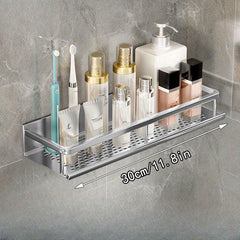 Wall Mounted Bathroom Shelf Cosmetic Storage Rack Shower Caddy Shelf