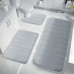 Memory Foam Bathmat Anti-skid Floor Rug Soft Bathtub Mat