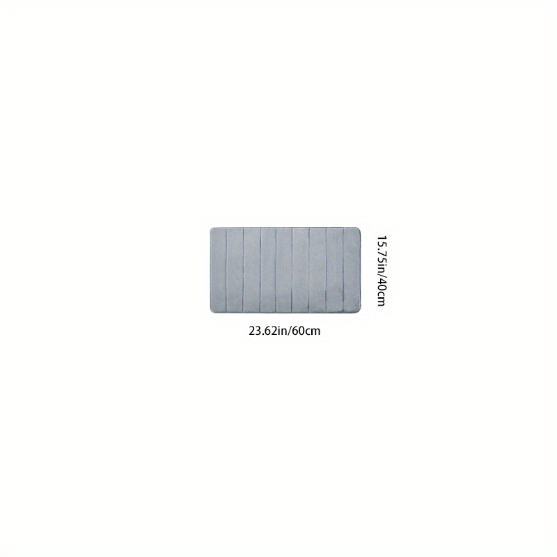 Memory Foam Bathmat Anti-skid Floor Rug Soft Bathtub Mat