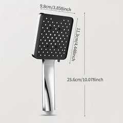 Supercharged Bathroom Shower Head Set Square Single Head Accessories