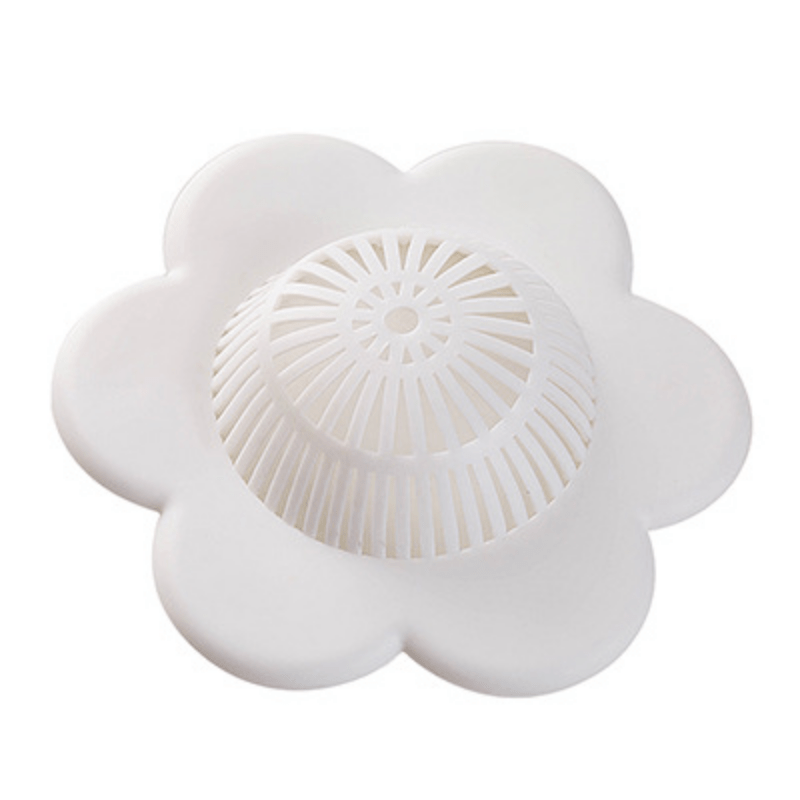 4pcs Floral Floor Drain Silicone Drain Strainer Bathroom Accessories