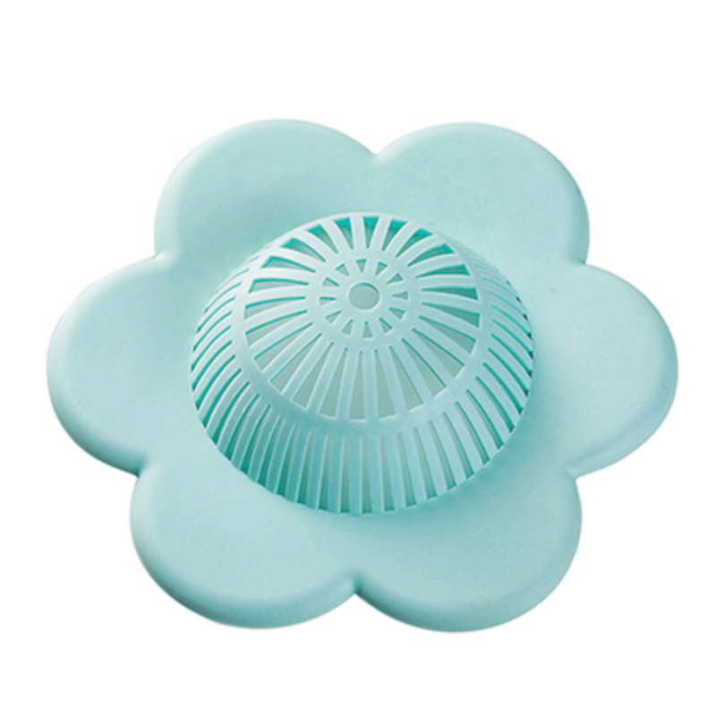 4pcs Floral Floor Drain Silicone Drain Strainer Bathroom Accessories
