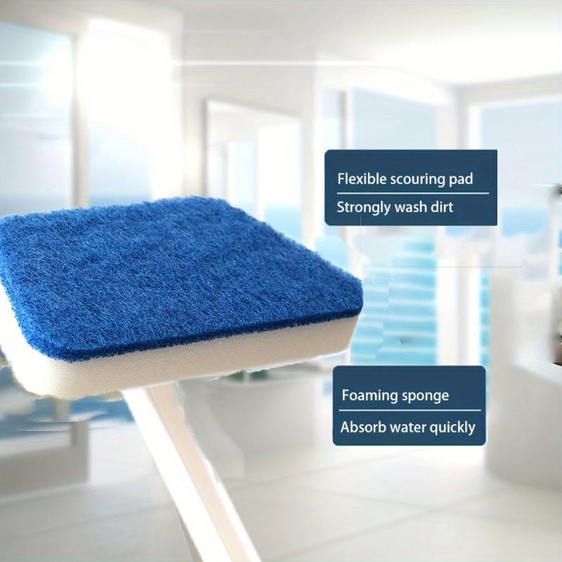 3 Pcs Bathroom Wall Brush Long Handle Floor Bathtub Cleaning Sponge Brush