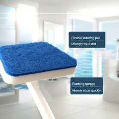 3 Pcs Bathroom Wall Brush Long Handle Floor Bathtub Cleaning Sponge Brush