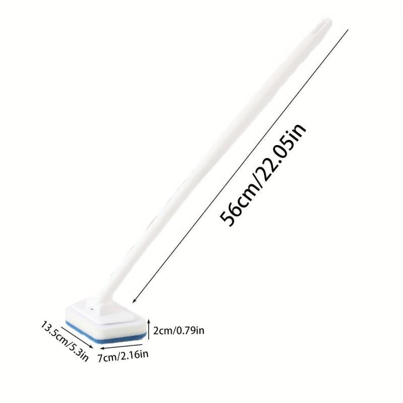 3 Pcs Bathroom Wall Brush Long Handle Floor Bathtub Cleaning Sponge Brush