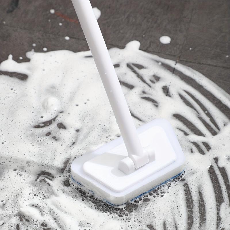 3 Pcs Bathroom Wall Brush Long Handle Floor Bathtub Cleaning Sponge Brush
