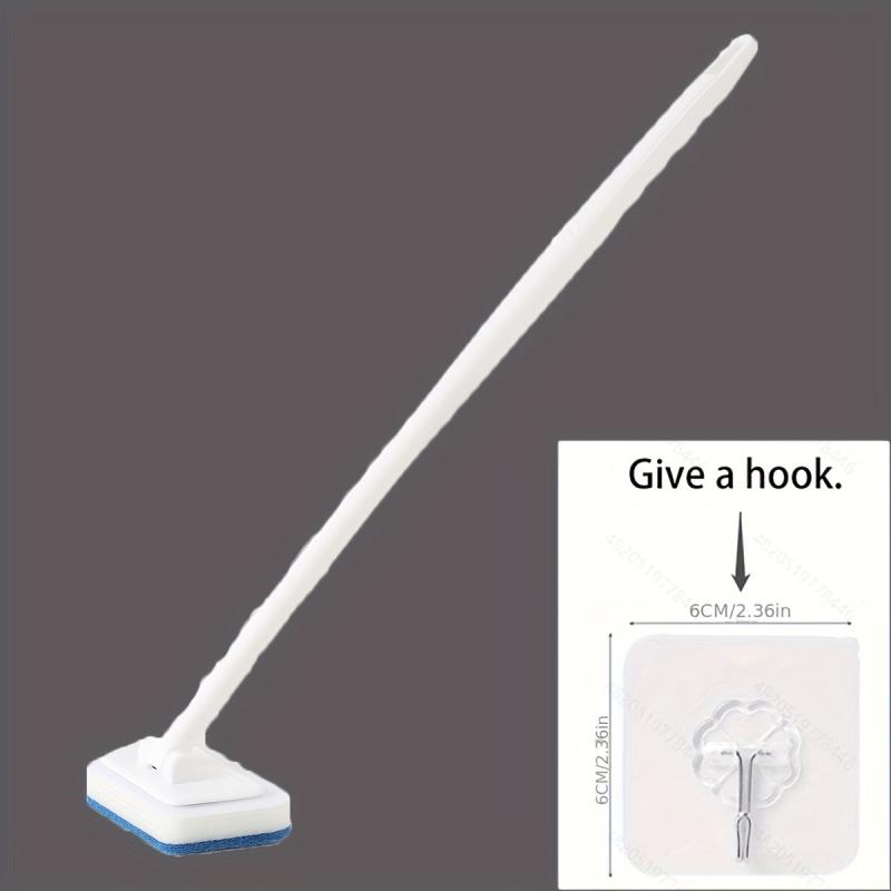 3 Pcs Bathroom Wall Brush Long Handle Floor Bathtub Cleaning Sponge Brush